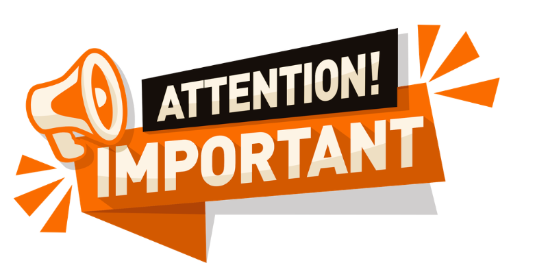 Attention! Important