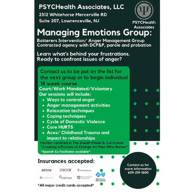 Managing Emotions Group (PSYCHealth Associates)